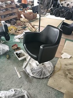 Chaise de salon pliable en cuir moderne de qualité professionnelle pour salon de beauté, salon de coiffure et salon - Mobilier commercial