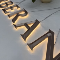 Nouvelle technologie de personnalisation, lettres en PVC gravées en 3D, placage sous vide, enseignes publicitaires, enseignes commerciales, enseignes rétroéclairées