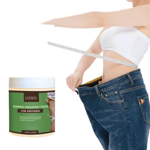 Crème de massage amincissante pour <span class=keywords><strong>l</strong></span>'abdomen à base de plantes QBEKA, élimine efficacement <span class=keywords><strong>l</strong></span>'<span class=keywords><strong>obésité</strong></span> <span class=keywords><strong>abdominale</strong></span>, la peau relâchée pour les personnes obèses, 100g - Product Image 1