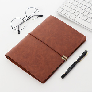 Diario de cuero PU A5 Premium personalizable cuadernos impermeables suministros de papelería de oficina térmica cuaderno recargable impreso - Product Image 6