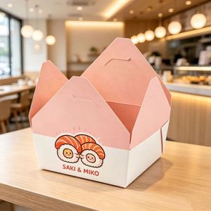 Caja de Embalaje Desechable Personalizada para Comida Rápida, Ensaladas, Pollo Frito y Hamburguesas para Llevar, Venta al Por Mayor - Product Image 5