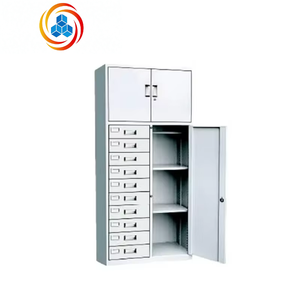 Modern Design Steel Office Lockers with Transparent Double Doors for Kitchen Outdoor Workshop Supermarket Use - Product Image 6