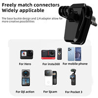 Pince de pare-brise en alliage d'aluminium à dégagement rapide pour gopro hero 13 12 11 10 9 8 7 Go Pro Clip support de caméra de moto