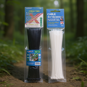 Cable Ties 4x160mm Black 20Pcs For <b>Electrical</b> <b>Wiring</b> Organization - Product Image 3