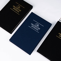 Offre Spéciale personnalisé A5 couverture rigide lin Journal cahier lié thermique couverture en tissu Gratitude journal pour cadeau