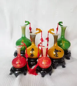 花瓶吉祥中国传统树脂工艺品新造型树脂家居装饰风水幸运