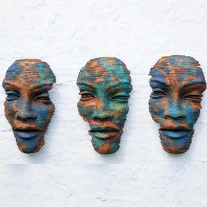Grand <span class=keywords><strong>Visage</strong></span> Humain d'Art en Métal Coulé Bronze <span class=keywords><strong>Sculpture</strong></span> de Paysage Statue Abstraite Moderne Bronze 3D <span class=keywords><strong>Sculpture</strong></span> de <span class=keywords><strong>Visage</strong></span> Murale - Product Image 6