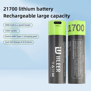 Batería de Iones de Litio Recargable IILEER de 7400mWh, 3.7V, 1200 Ciclos, Puerto Tipo C, Batería de Iones de Litio Cilíndrica 18500 21700 - Product Image 3