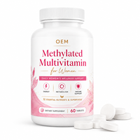 Comprimés multivitaminés pour femmes L5 MTHF Methylfolate Methylcobalamine B12 avec vitamine D3, fer, biotine et zinc