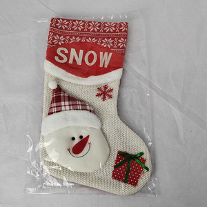 Chaussettes de Noël HOHO <span class=keywords><strong>du</strong></span> Père Noël de style nordique, grandes et mignonnes, 18 pouces, motif bonhomme de neige, pochette cadeau pour décorations de fête - Product Image 4