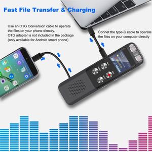 8 ila 128 GB Dijital Kaydedici, Sesle Kontrol Edilebilir Oynatma Fonksiyonlu, USB <span class=keywords><strong>MP3</strong></span> Taşınabilir Kaydedici - Product Image 6