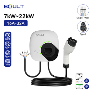 Portable EV Charger with 5m Cable 7kW 22KW 1/3-Phase Type2 Type1 GBT <strong>Interface</strong> 200-220V 16A 32A Input for New Energy Vehicles - Product Image 1