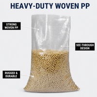 Sac tissé en PP transparent pour le stockage en vrac de haricots secs, pois et soja - Vente en gros