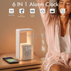 Reloj <span class=keywords><strong>Despertador</strong></span> Digital, Reloj <span class=keywords><strong>Despertador</strong></span> con Luz Nocturna, <span class=keywords><strong>9</strong></span> Sonidos para Ayudar a Dormir, Máquina de Sonidos de Ruido Blanco, Puerto de Carga USB - Product Image 3