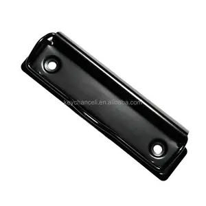 100mm matte black flat metal clipboard clip without plastic corner