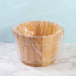 Disposable Foot Bath <b>Plastic</b> Bags 65x55cm Transparent For Wooden <b>Bucket</b> Use 80 Pieces Per Pack - Product Image 1