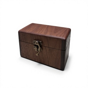 Boîte à bijoux en bois écologique faite à la main pour femmes, organisateur de bijoux personnalisé avec compartiments, design moderne, logo, finition haut de gamme - Product Image 5