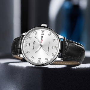 Reloj de Negocios para Hombre, Doble Calendario, Reloj de Cuarzo Resistente al Agua con Fondo Transparente - Product Image 4