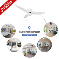 Ventilador de Techo LED 1stshine, Diseño de Gran Venta, 52 Pulgadas, Ventilador de Techo con Iluminación LED