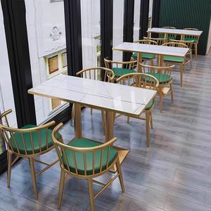 Barato al por <span class=keywords><strong>mayor</strong></span> comercial Arce verde pu cuero dorado mesa y silla Cafetería Restaurante muebles café sofás cabina asientos - Product Image 3