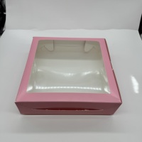 Boîte à pâtisserie gaufres donut avec logo personnalisé en matériau de qualité alimentaire boîte d'emballage en papier Cookie Dessert boulangerie gâteau