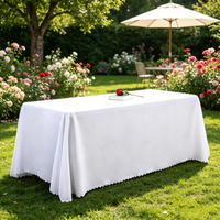 Nappe unie épaisse pour mariage, nappe rectangulaire pour hôtel, restaurant, banquet, fête, conférence – Fournisseur d'usine