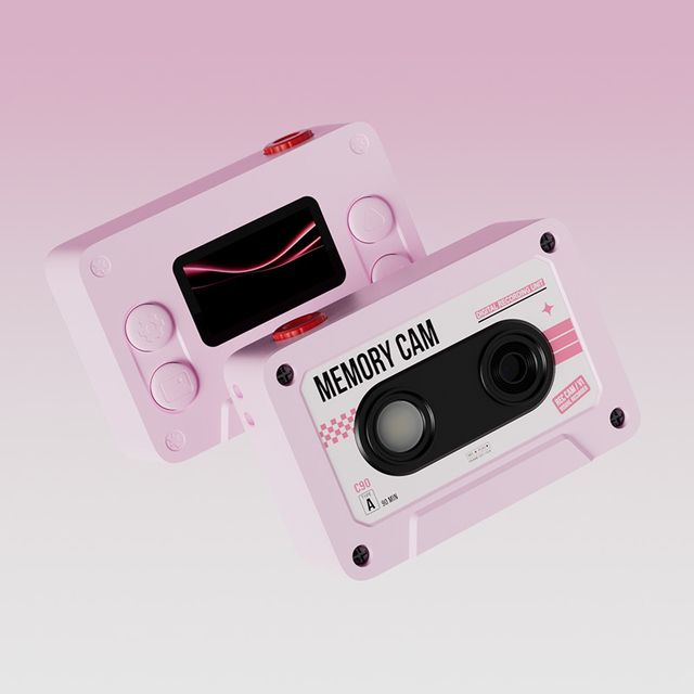 Factory Custom Retro Tape Mini Student Camera 12MP 1080P HD 0.96 Inch Screen Multiple Filters Keychain Portable Video Recorder