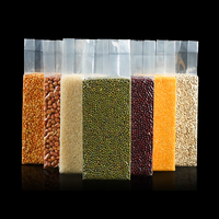 Machine d'emballage automatique de riz de 0,5 kg, 1 kg, 2 kg, 2,5 kg, 5 kg, type brique, à commande pneumatique pour l'emballage de sachets, de papier, de bouteilles en verre