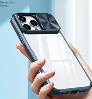 Funda trasera transparente para Samsung A03S A05S funda A54 A13 Cámara deslizante protección teléfono funda accesorios SAM A16 A15 A55 A53