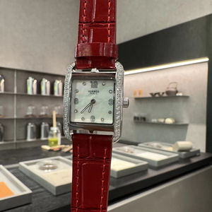 Reloj de Pulsera de Cuarzo para Mujer, Marca H, de Lujo, Retro, con Correa de Cuero, Acero Inoxidable 316L, para Negocios, Elegante, Pequeño, en Caja - Product Image 3