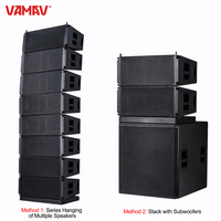 VAMAV NOVA LX1002D Active Line Array Système de haut-parleurs Double 10 pouces 1000W Système de sonorisation haute puissance Stage Audio professionnel Extérieur