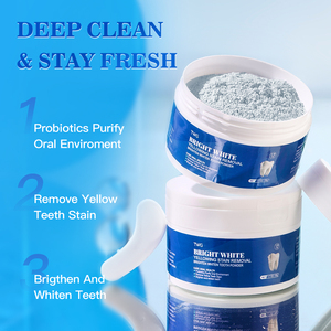 Poudre <span class=keywords><strong>dentifrice</strong></span> blanchissante probiotique TWG OEM pour soins bucco-dentaires, élimine les taches jaunes, rafraîchit et blanchit les dents. - Product Image 3