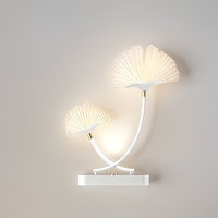 Applique murale LED moderne en forme de fleur, luminaire mural en acrylique pour chambre à coucher, salon, couloir