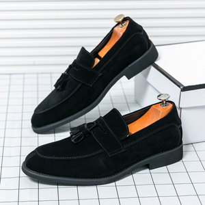 Sepatu Kulit Formal Pria Ukuran Besar untuk Pesta Pernikahan Musim Panas, Model Loafer Ujung Runcing, Gaya Fashion Musim Gugur - Product Image 3
