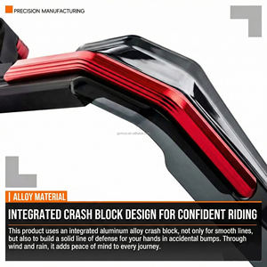 Protège-mains MOXI XMAX pour <span class=keywords><strong>moto</strong></span>, protection pare-vent, couvercle anti-chute en aluminium, adaptable/améliorable pour Yamaha - Product Image 4