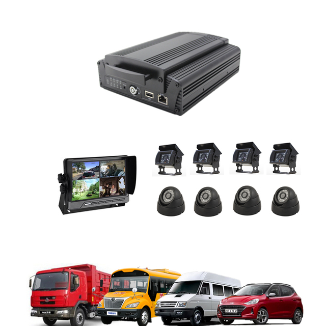 Factory 8 Channel 1080P AHD Car DVR Vehicle CCTV MDVR 2TB HDD Recording GPS 4G Truck/Taxi/Bus Camera System Mobile DVR Kits