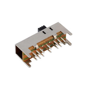 14-פין 6-מיקום דרך חור שקופית מתג מרובי-עמדה עבור חומר pvc עבור מערכות בקרה תעשייתיות - Product Image 2