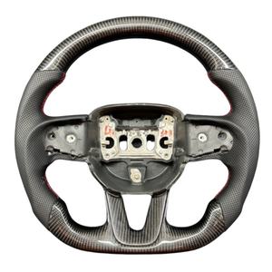 Volant de direction en fibre de carbone perforée pratique en vente chaude pour Dodge <span class=keywords><strong>Challenger</strong></span> SRT Mise <span class=keywords><strong>à</strong></span> niveau du volant de direction Volant de direction - Product Image 1