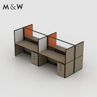 Paravents de bureau modernes réglables en aluminium M&W avec cloison pour les écoles et les supermarchés
