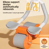 Rueda Abdominal con Rebote Automático para Ejercicios de Abdominales, Entrenamiento Muscular Abdominal, Dispositivo Práctico para Hombres y Mujeres para el Hogar, para Codos