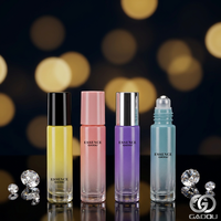 Flacon roll-on en verre dégradé nacré coloré de 10 ml pour huiles essentielles