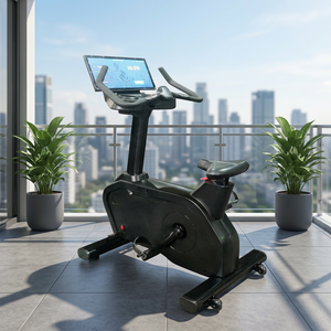Bicicleta estática magnética vertical para casa y gimnasio con pantalla giratoria, máquina de ciclismo cardiovascular para interiores, entrenamiento aeróbico - Product Image 4