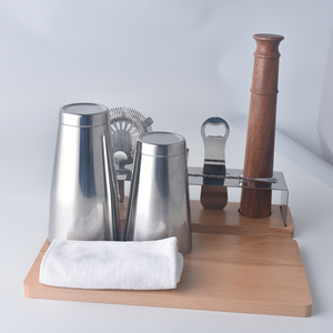 OUYADA Shaker à martini <span class=keywords><strong>barman</strong></span> de haute qualité 11 pièces ensemble de shaker à cocktail Boston ensembles d'outils de bar professionnels accessoires de bar - Product Image 4
