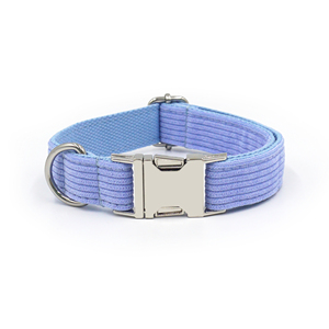 Whats New in 2025 Collar de perro personalizable Pana Collares de perro de lujo Collar de perro de plata Hebilla adecuada para todos los tamaños - Product Image 6