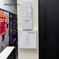 Auvent de fenêtre électrique moderne en alliage d'aluminium avec télécommande, étanche et anti-vent pour usage domestique