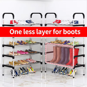 <span class=keywords><strong>Armario</strong></span> trasero giratorio acrílico hierro forjado madera ropa soporte <span class=keywords><strong>zapatos</strong></span> estante puerta <span class=keywords><strong>para</strong></span> ir de compras, estante <span class=keywords><strong>para</strong></span> <span class=keywords><strong>zapatos</strong></span> con espejo de puerta - Product Image 6