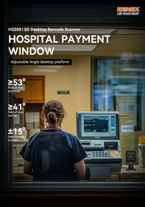 Henex Chất lượng cao 2D Máy tính để bàn QRcode Máy Tính Bảng Máy Quét Mã Vạch siêu thị đa hướng QR Đầu đọc mã vạch máy quét nền tảng - Product Image 3