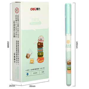 Deli A655 Gel Pen 0.5mm Erasable Plastic Office School Use Crystal Blue Ink - Product Image 4