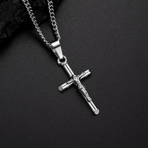 Hot Selling Cross <b>Necklace</b> High Quality Trendy Jewelry <b>Titanium</b> Steel <b>Necklace</b> for <b>Men</b> - Product Image 4
