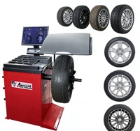 Équilibreuse de roues semi-automatique de qualité industrielle pour véhicules automobiles TIANHONG